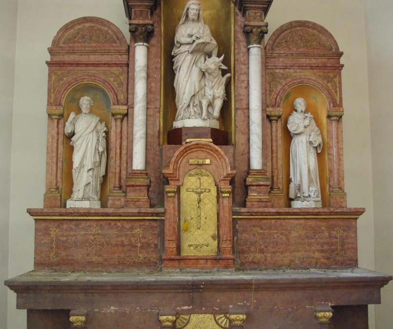 Rezi Római Katolikus Plébániatemplom főoltár restaurálása