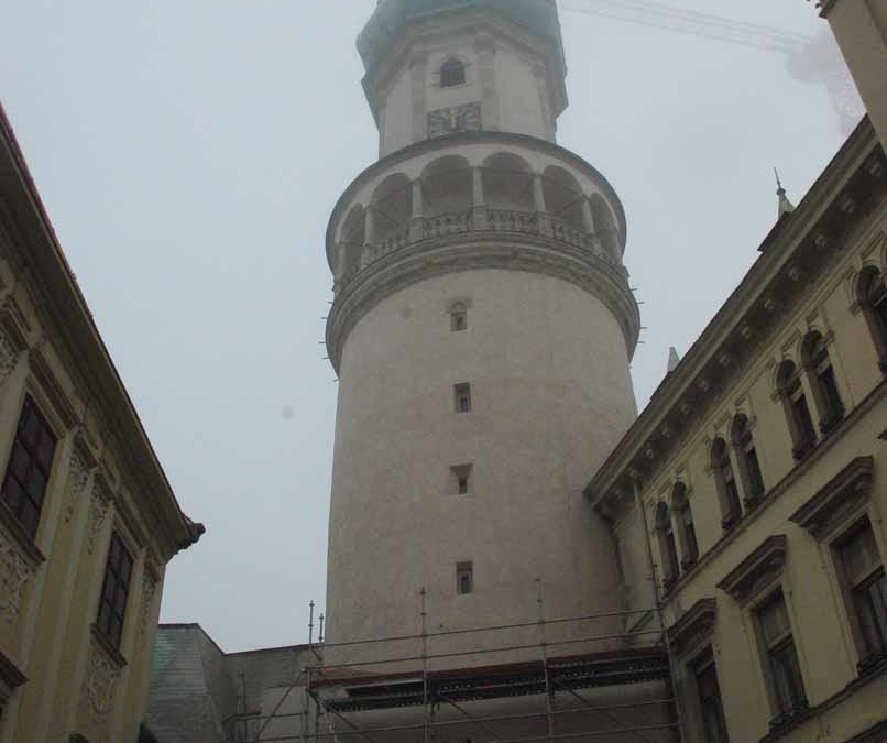Sopron, Tűztorony külső kőrestaurátori munkák
